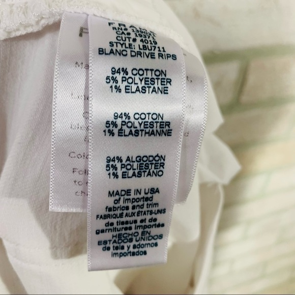 Frame NWT Le Beau Distressed High Rise Straight Leg Jeans Size 27 - Picture 10 of 12